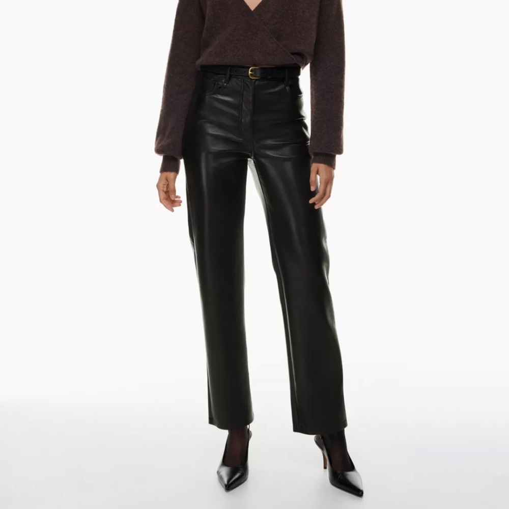 Aritzia vegan leather pants